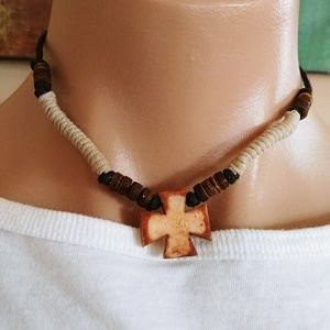 NEXT GENERATION CROSS BONE HEMP ADJUSTBLE NECKLACE